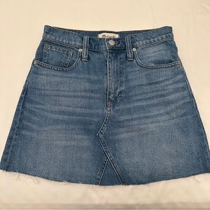 MADEWELL DENIM MINI SKIRT